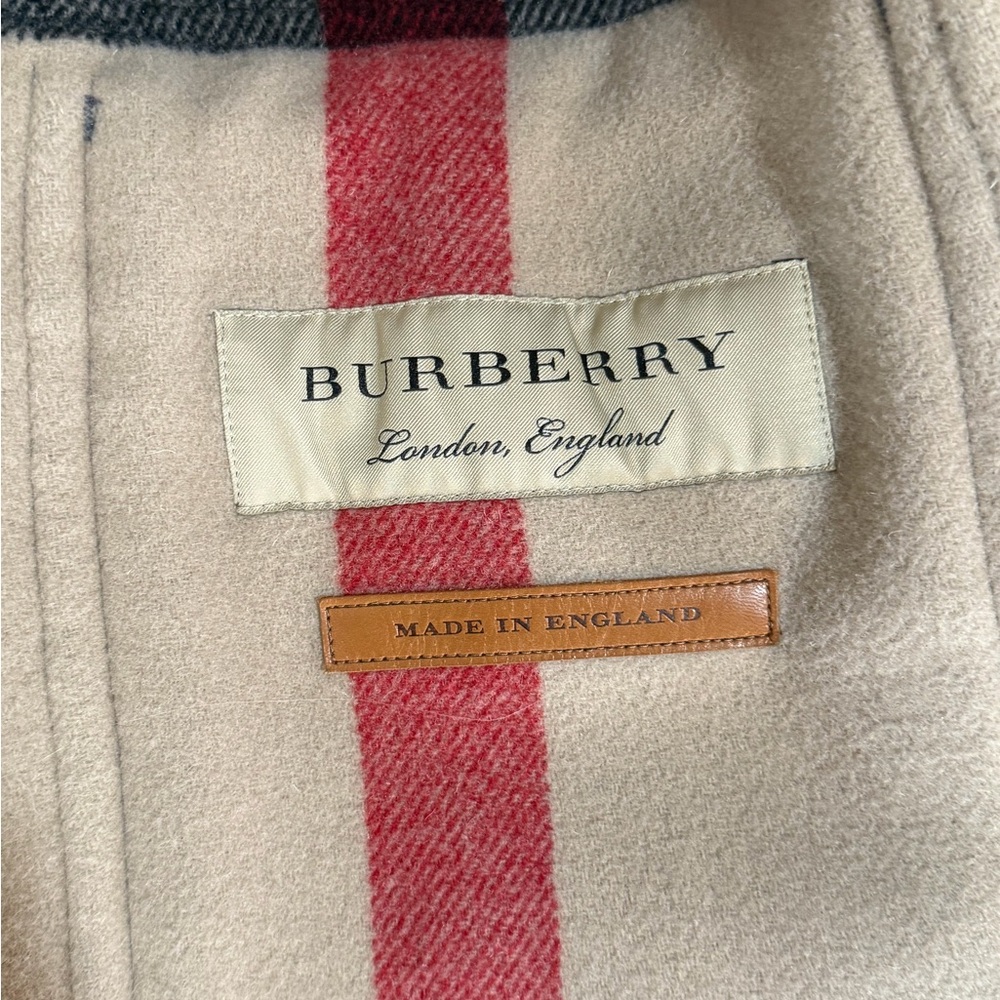Burberry Charcoal Toggle Pea Coat - Picture 3 of 6